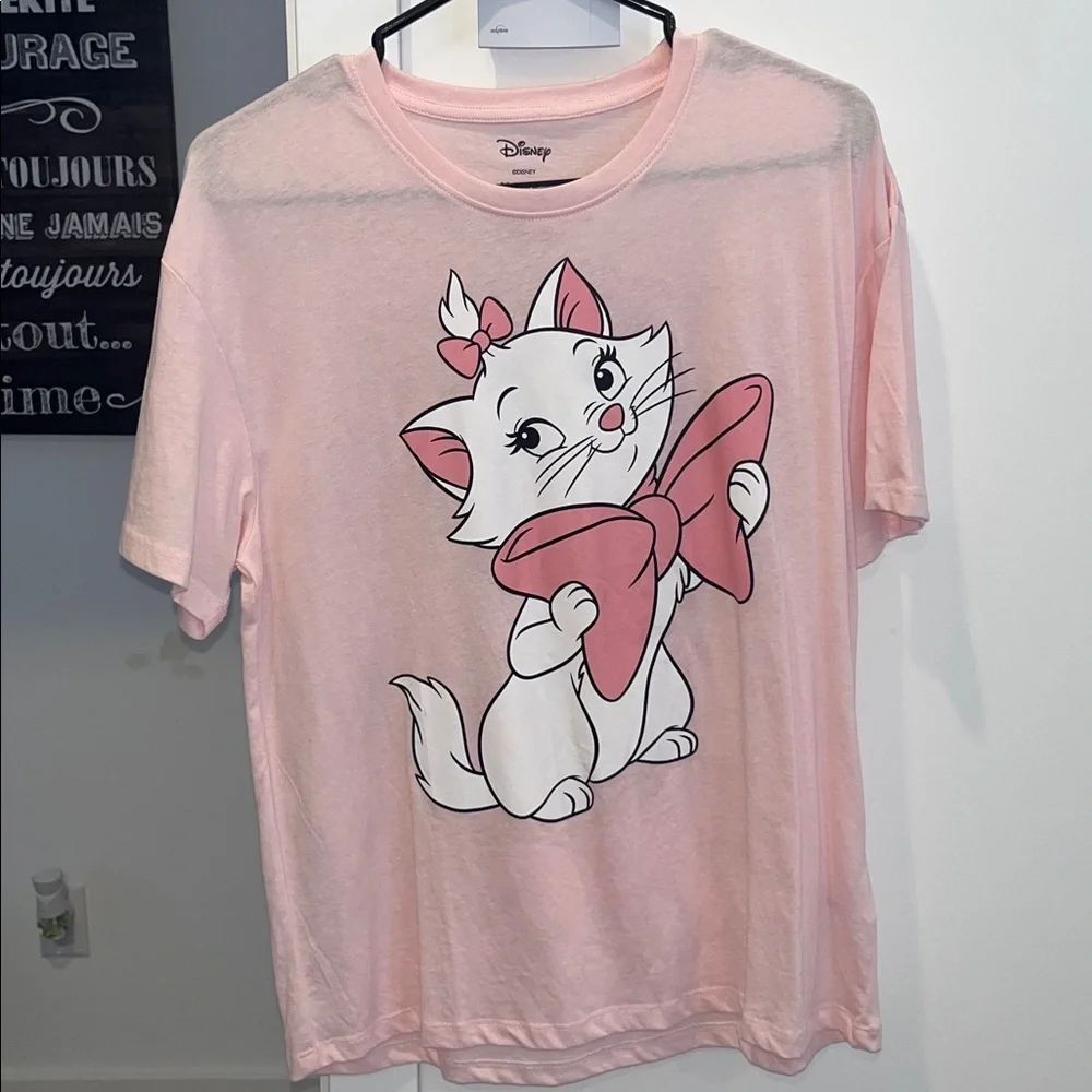 Disney The Aristocats Marie Pink Cat T-Shirt - Picture 1 of 4